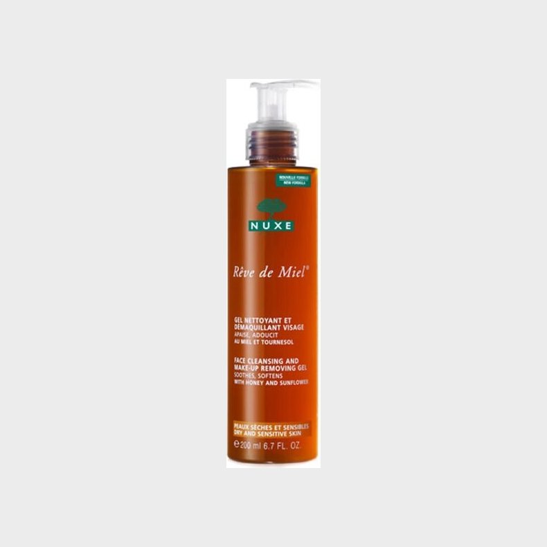 Nuxe - Rve De Miel Ansigtsrens Og Makeupfjerner Gel 200 Ml