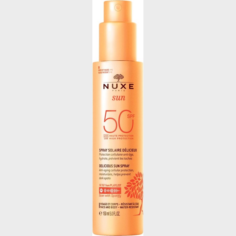 Nuxe Sun - Ansigt Og Krops Spray Spf50 150 Ml