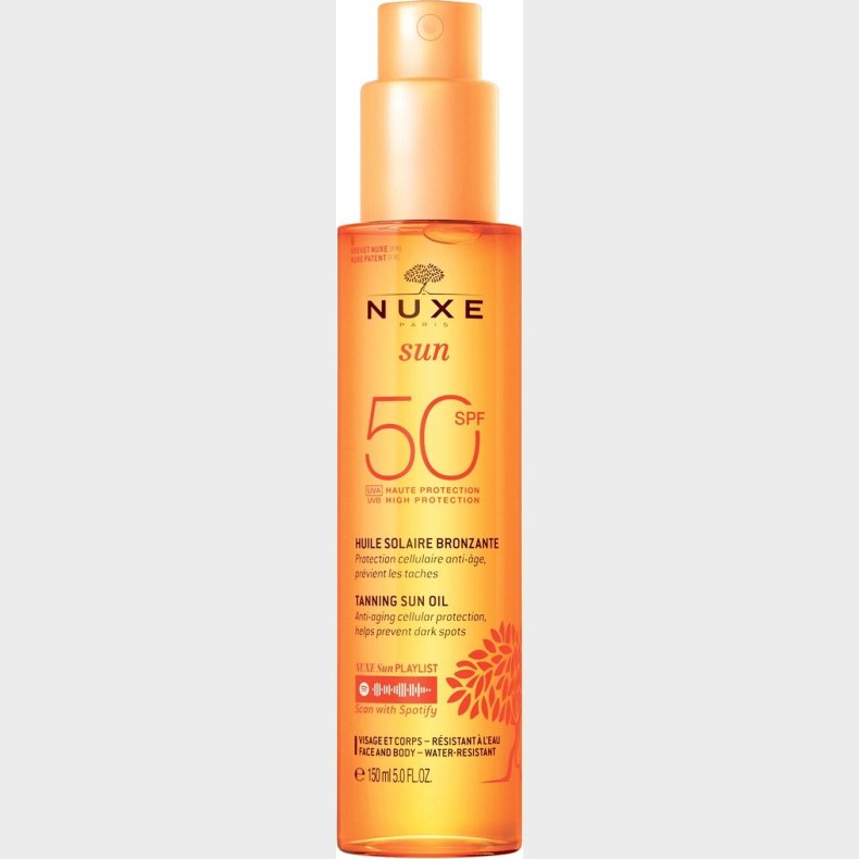 Nuxe Sun - Tanning Oil Face & Body Spf 50- 150 Ml