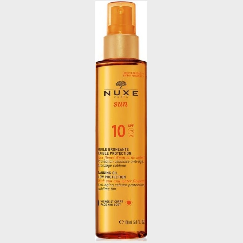 Nuxe Solcreme - Sun Tanning Oil Spf 10 - 150 Ml