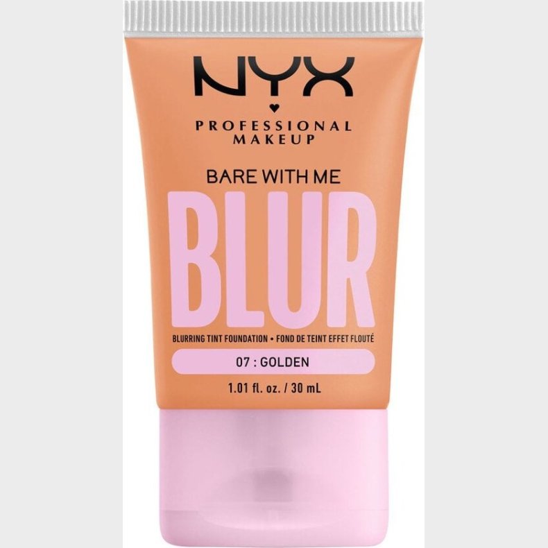 Nyx - Bare With Me Blur Skin Tint Foundation - 07 Golden