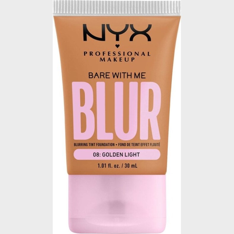 Nyx - Bare With Me Blur Skin Tint Foundation - 08 Golden Light