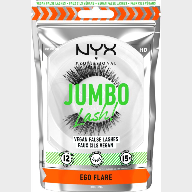 Nyx Professional Makeup - Jumbo Lash! Vegan False Lashes Ego Flare 5 - Kunstige jenvipper