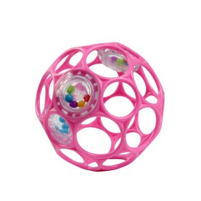Oball | Oball mtorikbold og rangle, 10 cm Pink