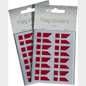 Oblater / Stickers Med Flag - 3 Ark - 24 Stk - Scanseason