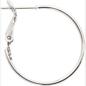 Diy reringe - Hoops - Slv -  25 Mm - 8 Stk