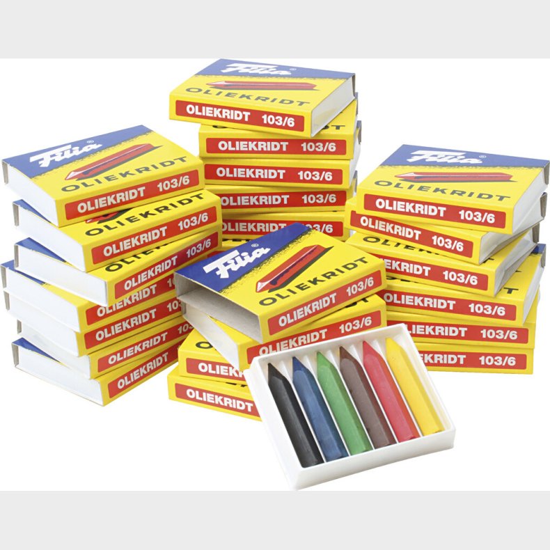 Filia - Oliekridt - Forskellige Farver - 25x6 Stk.