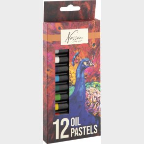 Oliepastel - ske Med 12 Farver