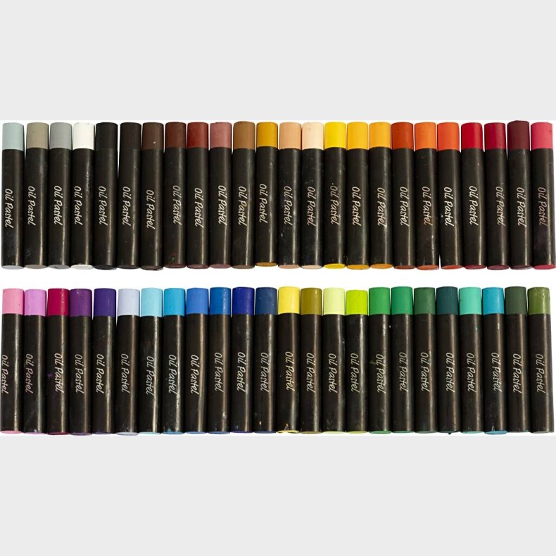 Oliepastel - L 7 Cm - Tykkelse 11 Mm - 48 Stk.