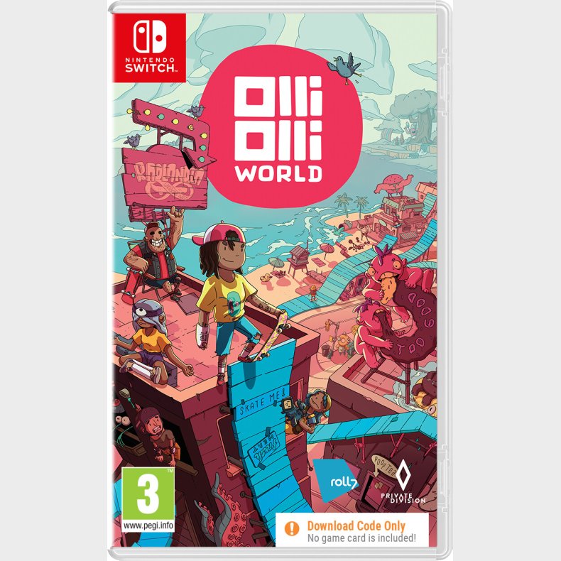 Olliolli World - Kode I Boks - Nintendo Switch
