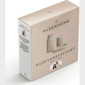 Olsen Home - Badev�relsess�t, 3 Dele - Light Warm Grey