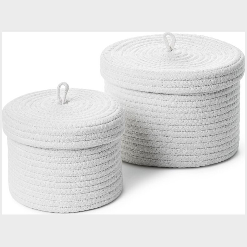 Olsen Home - Kurve Med Lg - Hvid - 2 Stk