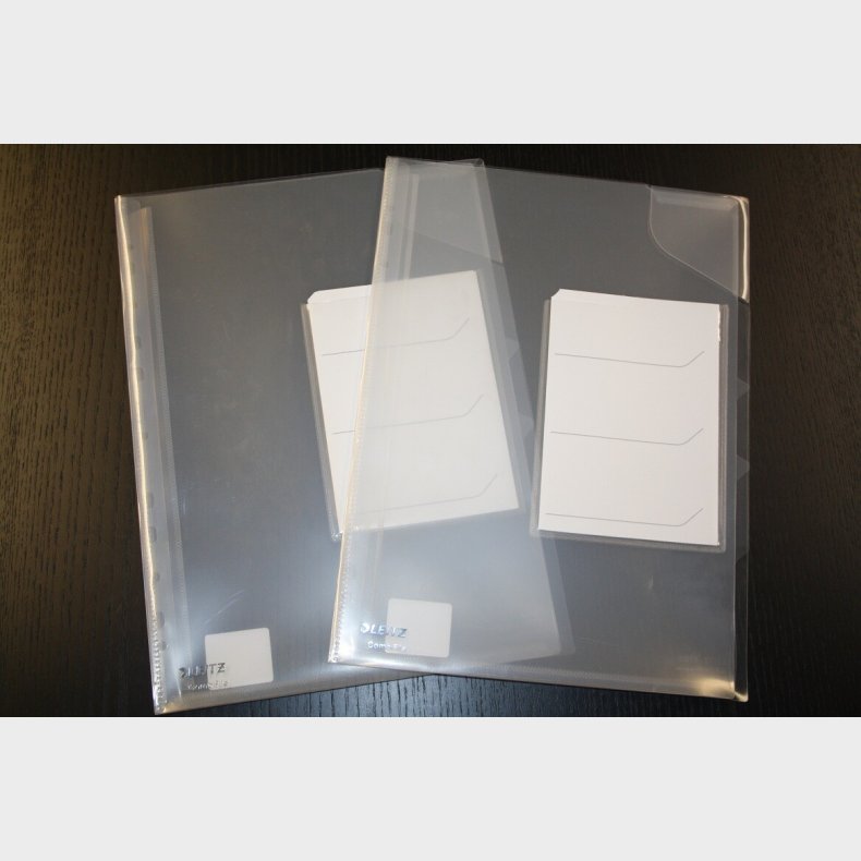 Omslag Combifile 3-delt A4 Glasklarleitz