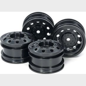 On Road Racetruck Wheelsl F&r *2each Black - 54741 - Tamiya