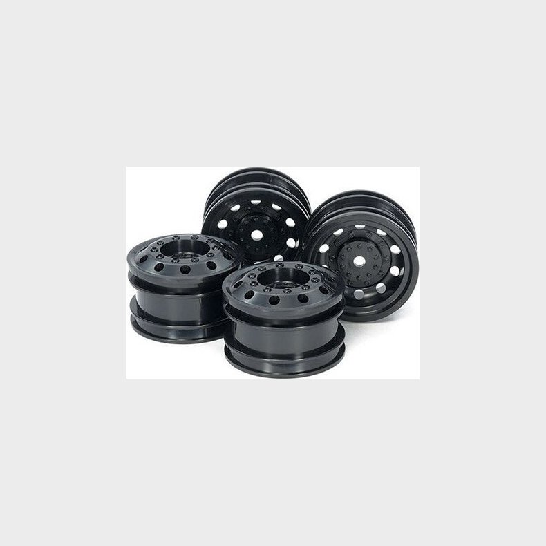 On Road Racetruck Wheelsl F&r *2each Black - 54741 - Tamiya
