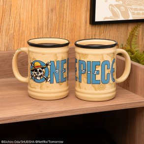 One Piece Jolly Roger Shaped Mug