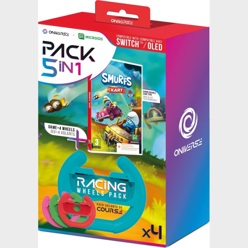 Oniverse 4 Wheels + Smurfs Kart - Kode I Boks  - Nintendo Switch
