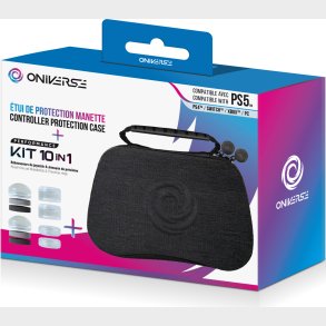 Oniverse Controller Case With 10 Accessories 4 Rings + 6 Silicon Cap - Grey