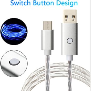 Oniverse Micro Usb Charge Cable With Led, 2 Meters - White