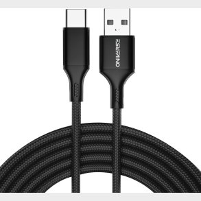 Oniverse Usb-a To Usb-c Charge Cable, 3 M - Black