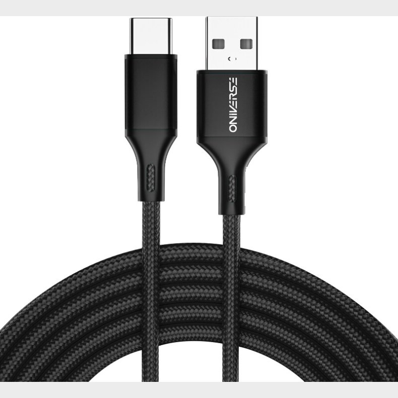 Oniverse Usb-a To Usb-c Charge Cable, 3 M - Black