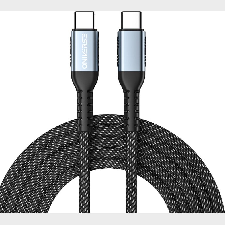 Oniverse Usb-c To Usb-c 100w Fast Charging Cable, 2 M - Black