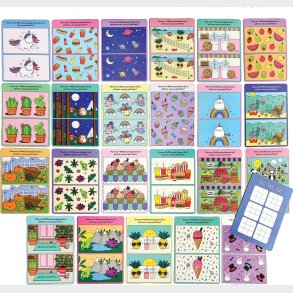 Ooly - 24 Aktivitetskort - Spot The Difference