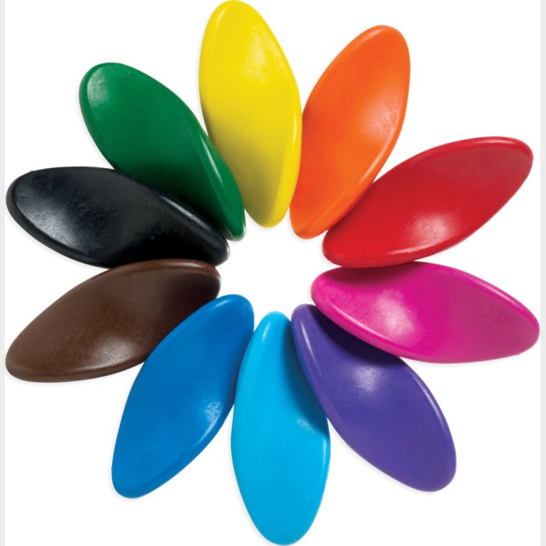 Ooly - Farvekridt 10 Stk - Left Right