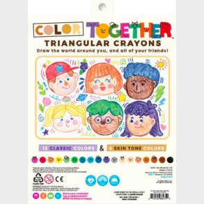 Ooly - Farvekridt 18 Stk - Color Together Triangular