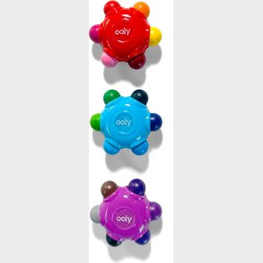 Ooly - Farvekridt 3 X 6 Farver - Easy Grip Colour Burst