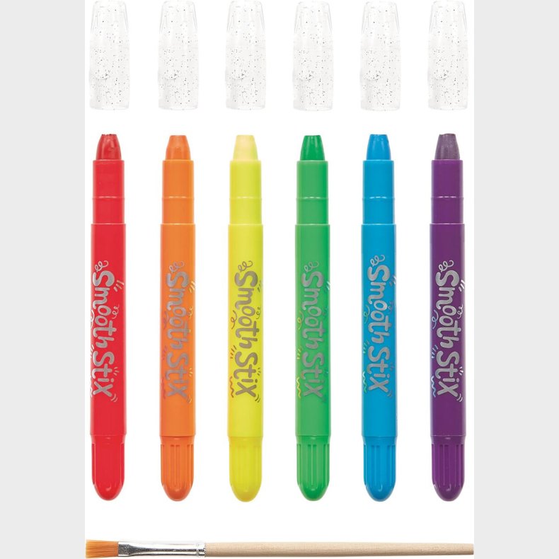 Ooly - Gel Farvekridt 6 Stk - Smooth Stix Watercolor