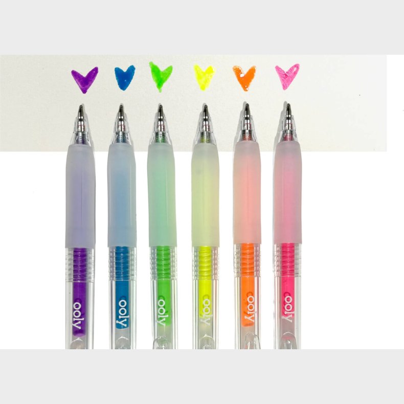 Ooly - Gelpen 6 Stk - Multi-surface Deco - Jelly Gloss Neon