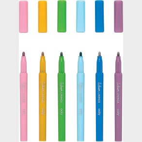 Ooly - Kontur Tusser 6 Stk - Silver Linings