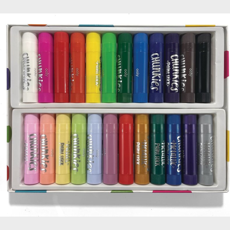 Ooly - Malestift 24 Stk - Chunkies Mix