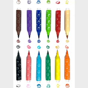 Ooly - Penseltusser Med Stempel 6 Stk - Radiserne