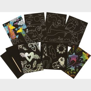 Ooly - Ridsekort - Fantastic Dragons - Scratch Og Scribble