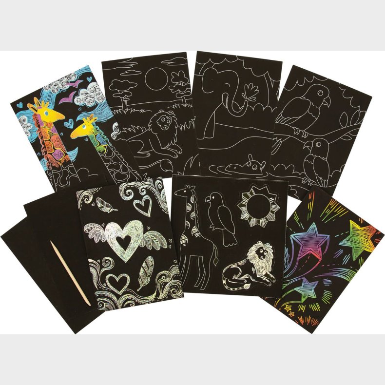 Ooly - Ridsekort - Fantastic Dragons - Scratch Og Scribble