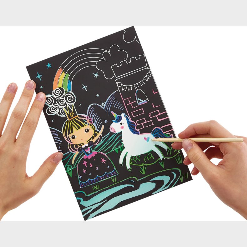 Ooly - Ridsekort - Princess Garden - Scratch Og Scribble