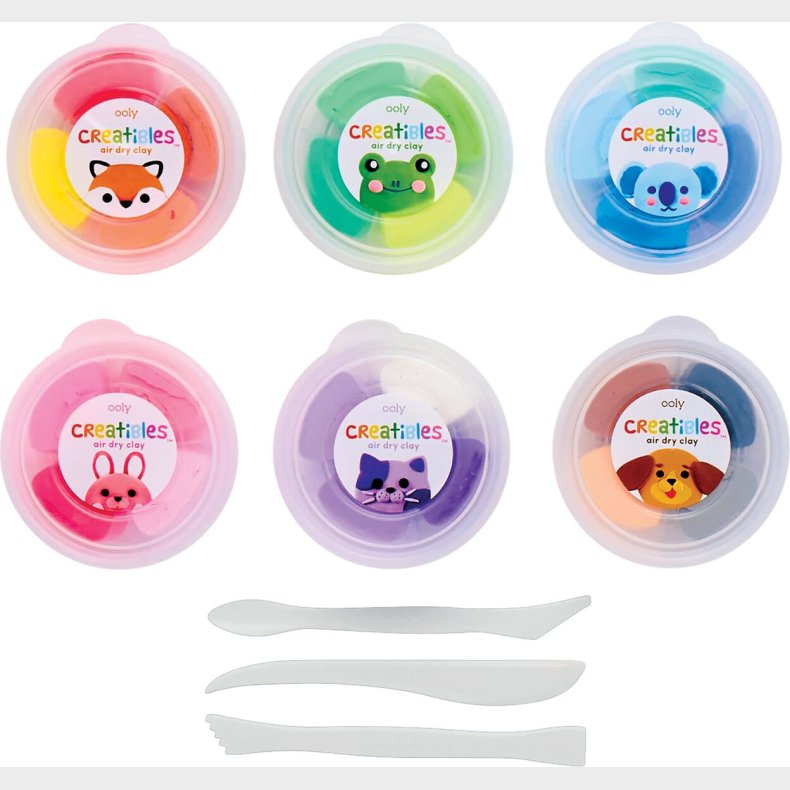 Ooly - Selvh�rdende Ler - Deluxe Kit 24 Farver - Creatibles