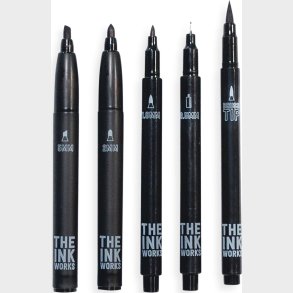 Ooly - Sort Pen 5 Stk - The Ink Works