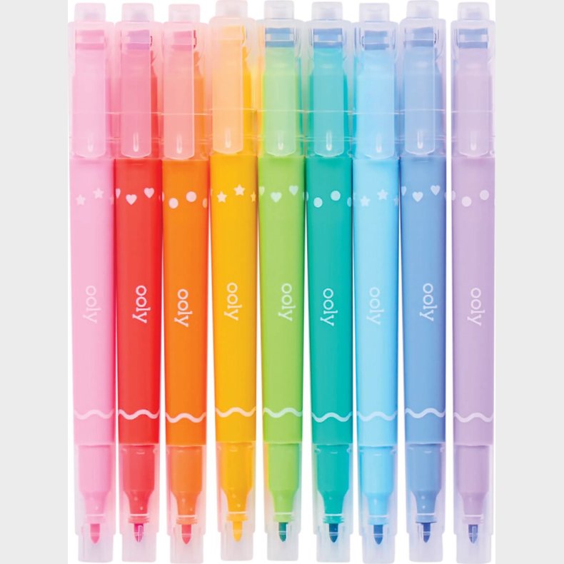 Ooly - Tusser Med Stempel 9 Stk - Confetti