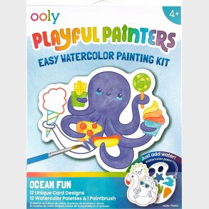 Ooly - Vandfarve S�t - Ocean Pals - Playful Painters