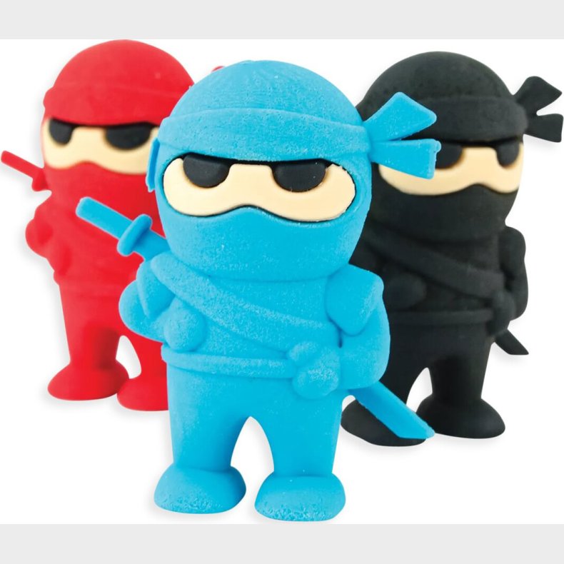 Ooly - Viskel�der 3 Stk - Ninja