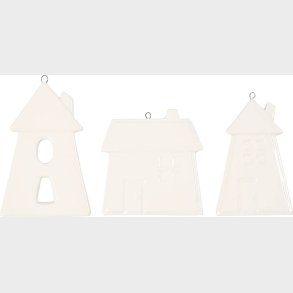 Ophng - Huse - H 7,6-9,7 Cm - Hvid - 18 Stk.