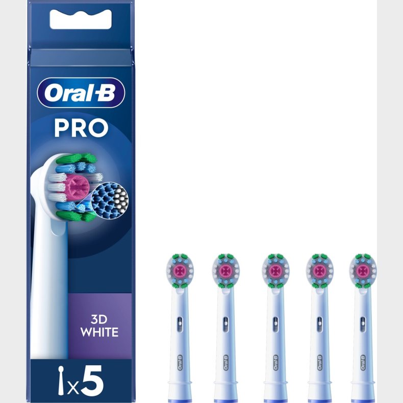 Oral B - 3d Hvid Tandb�rstehoveder - White - 5 Stk