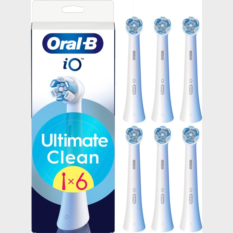 Oral B - Io Ultimate Clean Brstehoveder - White - 6 Stk