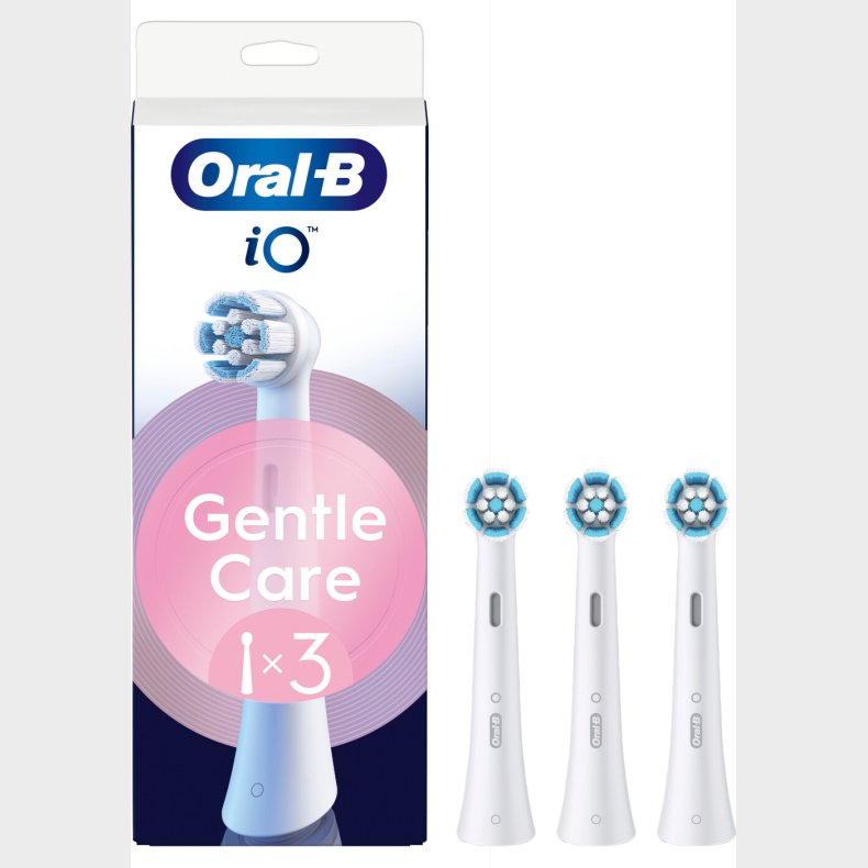 Oral B - Oral-b Io Gentle Care B�rstehoveder - White - 3 Stk
