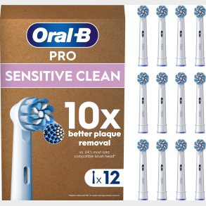 Oral B - Pro Sensitive Clean B�rstehoveder - White - 12 Stk