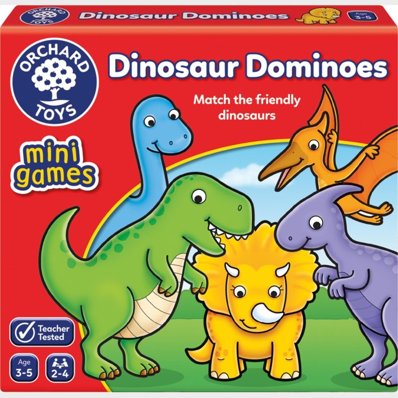 Orchard - Dinosaur Domino Mini Spil