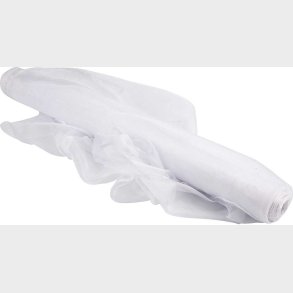 Organza Stof - B 50 Cm - Hvid - 10 M